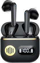 CoolJumper Wireless Bluetooth 6.1 Earbuds with Real-Time AI Assisted Translation, Digital LED Charging Case Waterproof Sport in Ear Headphones for Travel Gym Running