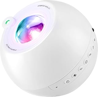 COOLNIGHT White Noise Sound Machine & Spectral Atmosphere Projector, 15 Soothing Pure Music & Nature Sounds, Premium Consumer Electronics Sleep Aid