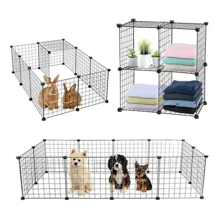 Corral Jaula Port&aacute;til Gadnic Espacio Seguro Peque&ntilde;as Mascotas Interior Exterior Armado Sencillo