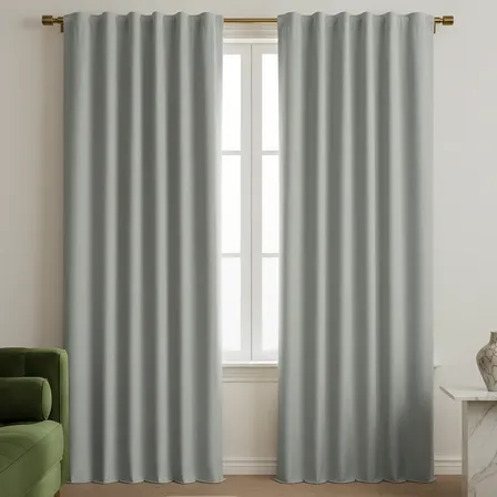 Cortina Blackout Textil Vinilico 2,10x1,40m 2 Pa&ntilde;os P/colgar