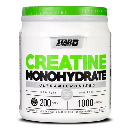 Creatina Star Nutrition 1 Kg Monohidrato Micronizada Sabor Sin sabor
