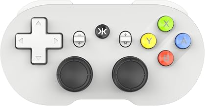CRKD ATOM+ Wireless Mini Controller - Compatible with Nintendo Switch 2, Switch OLED, iOS, Android, PC & Smart TV - Pal Grey Edition
