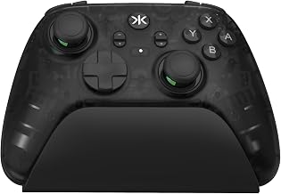 CRKD ULT PRO Wireless Gaming Controller for Switch 2 | BAYX Layout | No Stick Drift TMR | 4 Back Buttons | Pro Controller Compatible with Nintendo Switch 2, Switch OLED, PC & Mobile (Smoke Black)