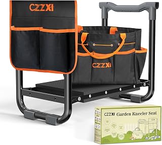 CZZXI Garden Kneeler and Seat, Wider and Thicker Kneeling Pad | Heavy Duty Gardening Stool with Gardening Tool Pouch and Bag, Garden Bench/Chair Gifts for Women, Seniors