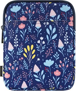 Dadanism 6-7 Inch Universal Padded Sleeve for 7" Colorsoft Signature Edition eReader 2024 and 6" eReader Book, Protective Sleeve Pouch Bag Carrying Case for Kobo E-Reader, MuZhi Blue