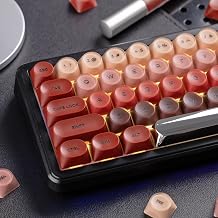dagaladoo Red Lipstick Keyboard keycaps, PBT keycaps Jelly