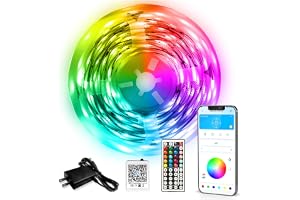 DAYBETTER LED Strip Lights 110ft, Smart Lighting Strips with App Remote Control, RGB Music Sync Color Changing Lights for Bedroom Kitchen Party Home Decor Luces led para cuarto (1 Roll)