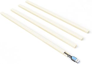 Delamu 56.7in Cord Hider, Cord Covers for Mini Wire on Wall, Paintable Cable Hider Wire Covers for Cords, Self-Adhesive Cable Cover Management, Easy Set-up Wires Hiders for TV, W0.55 H0.4in, Beige