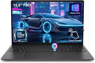 Dell 15 Touchscreen Laptop, Intel Ultra 7 255U, 16GB DDR5 RAM, 1TB SSD | FHD, Backlit Keyboard, Copilot AI, Wi-Fi 6, HDMI, Long Battery Life, Windows 11 Home, for Home Office & Video Editing