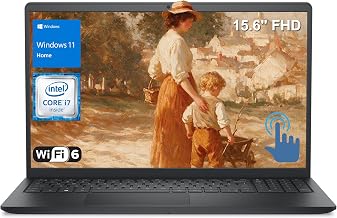 Dell 15.6" FHD Touchscreen Laptop, Intel i7 Processor, 16GB DDR5, 1TB SSD