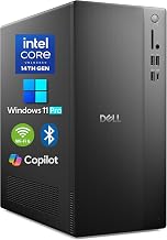 Dell 2026 Edition Desktop Computers Tower PC, 16GB DDR5 RAM, 1TB PCIe SSD | Copilot AI, Intel Core i3-14100, Windows 11 Pro, WiFi 6, Bluetooth, DisplayPort, HDMI, Type-C, for Business & Home