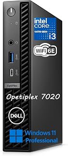 Dell 2026 OptiPlex MFF 7000 Compact Buseness Desktop Computer for Office & Workspace, 14th Gen i3-14100T, Copilot AI, 16GB DDR5 RAM, 512GB PCIe SSD, WiFi 6E, Triple Monitor Support, Windows 11 Pro
