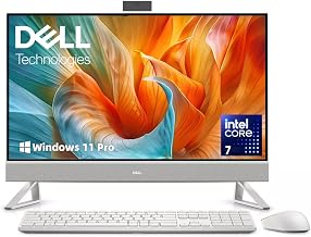 Dell 27 All-in-One Desktop, Core 7 Processor 150U, 32GB DDR5 RAM, 1TB SSD | 27" FHD IPS Display, Computer for Business & Creative Professionals, WiFi 6E, Ai Copilot, Win11 Pro, w/Wireless KB/Mouse