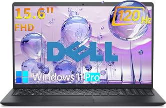 Dell Pro 15 Essential 15.6" FHD 120Hz Laptop, Intel Core 3 100U 6-Core, 8GB DDR5 RAM, 512GB SSD, USB-C, HDMI, SD Card Reader, Wi-Fi 6, Windows 11 Pro, Carbon Black, Business Laptop