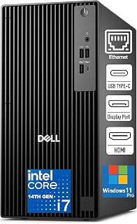 Dell Pro Tower Desktop Computer PC (2026 Edition, AI-Ready) for Business Office Work, Intel Core i7-14700 (16GB DDR5 RAM, 512GB SSD), Windows 11 Pro, for Coding, Video & Photo Editing, Remote Work