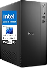 Dell Pro Tower Desktop PC Business Computer, 16GB DDR5, 512GB SSD | 14th Gen Intel i3-14100 4-Core 4.7GHz, Dual Monitor HDMI DisplayPort, WiFi 6, USB-C, Windows 11 Pro