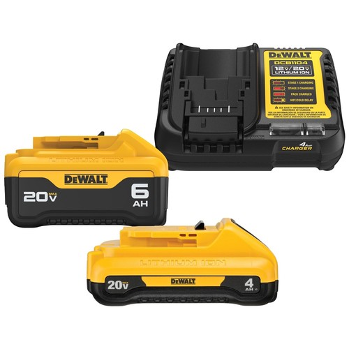 DEWALT DCB246CR 20V MAX Batteries & Charger Kit (4Ah/6Ah) Certified Refurbished