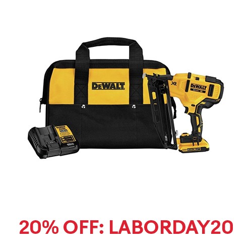 DEWALT DCN660D1R 20V MAX XR 16-Ga Angled Finish Nailer Certified Refurbished