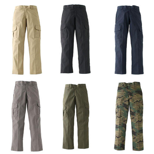 Dickies Mens Pants Flex Regular Fit Straight Leg Cargo Pocket Pants WP595