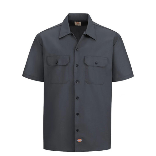 Dickies Men's Shirt Short Sleeve Casual Original Fit Button Up Work Shirt 1574