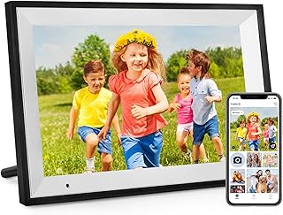 Digital Picture Frame, 10.1 Inch Digital Photo Frame with 1280 * 800 HD IPS Touch Screen, Smart Digital Frame Built-in 32GB Memory, Auto-Rotate Easy Setup Share Photos & Videos via AiMOR App