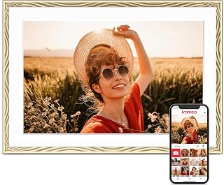 Digital Picture Frame, Frameo 10.1'' Smart WiFi Digital Photo Frame, 32GB | 1280*800 HD Touch Screen Digital Photo Frame for Wall, Share Photo Video, Birthday Gifts for Women, Wedding Gifts for Couple