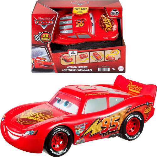 Disney and Pixar Cars Action Scene Lightning McQueen Battery-Powered Toy