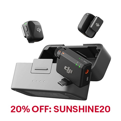 DJI Mic Mini (2 TX + 1 RX + Charging Case) (Certified Refurbished)