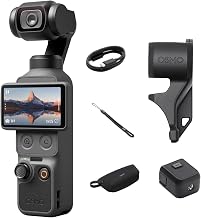 DJI Osmo Pocket 4 Standard Combo, Pocket Gimbal Vlog Camera | 14‑Stop Dynamic Range, 1&Prime; CMOS & 4K/240fps, 3‑Axis Stabilization, 2&times; Lossless Zoom, 107GB Built‑in Storage