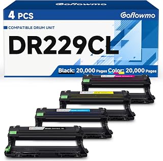 dr229cl drum unit Compatible Replacement for dr229cl drum unit brother Use with TN229XL TN229 Works with HL-L3220CDW HL-L3280CDW L3300CDW MFC-L3720CDW MFC-L3780CDW L3765CDW Series Printer, 4 Pack