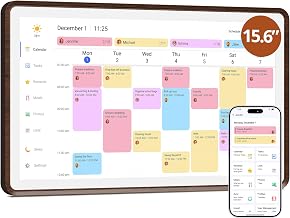 Dragon Touch Digital Calendar 15.6-inch, Electronic Wall Calendar with Interactive Touch Screen, Smart Family/Home Gift for Schedule Reminders, Task Rewards, Chort Chart and Digital Picture Frame