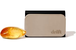 Drift Car Air Freshener - The Original Stone Air Freshener - Car Odor Eliminator - Long Lasting Scent - Metal Clip - Essential Oils - Clean Ingredients - Amber Scent Starter Kit