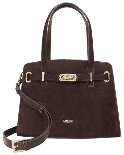 Dune London Dinidefine Suede Tote Women's Brown