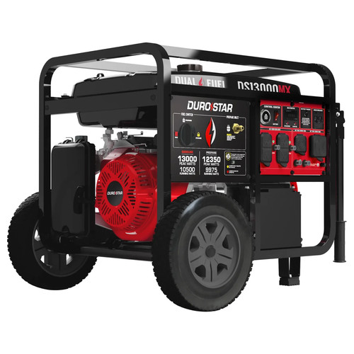 DuroStar DS13000MX 13,000 Watt Dual Fuel Portable Generator w/ CO Alert - Recon
