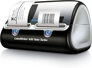 DYMO Label Printer, Label Writer 450 Twin Turbo, Direct Thermal Printer - Fast Printing, Home & Office Organization, Great for Labeling, Filing, Shipping, Mailing, Barcodes, and More