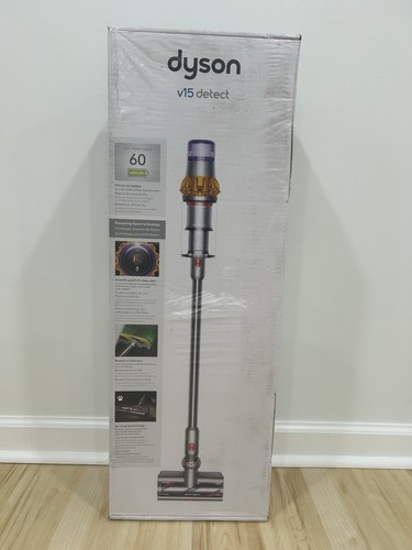 Dyson V15 Detect Cordless Stick Vacuum Cleaner - Yellow/Nickel (368340-01)