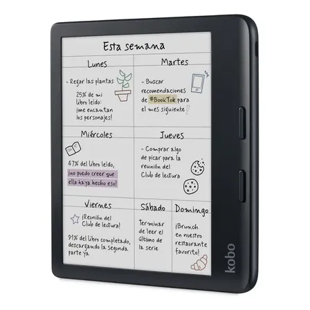 E-reader Kobo Libra Colour Negro 32gb Pantalla 7 Hd Tactil Negro