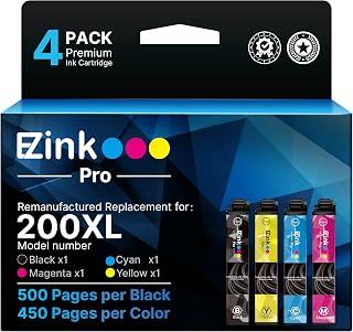 E-Z Ink Pro Remanufactured Replacememt for Epson 200 Ink Cartridges