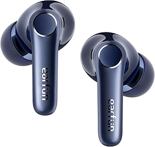 EarFun Air Pro 4 Adaptive Hybrid Noise Canceling Wireless Earbuds, 6 Mics | Qualcomm Snapdragon Sound, aptX Lossless, LDAC Hi-Res Audio, 52H Playtime, Bluetooth 5.4, In-Ear Detection, Glossy White