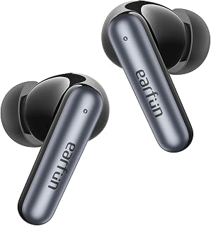 EarFun Air Pro 4i Noise Cancelling Wireless Earbuds, Hi-Res, LDAC, 6 Mics | 6 Mics AI ENC Clear Call, 40H Playtime, Multipoint Connection, Surround Sound, Bluetooth 5.4 Earbuds, Wireless Charging Black