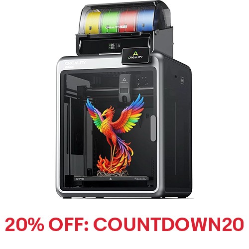 【eBay Live】Creality K2 Pro Combo & 4KG FREE RFID Filament-Black,Grey,Blue,Red