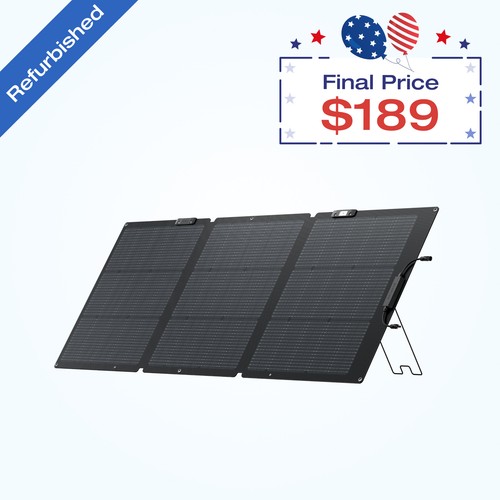 EcoFlow 160W Portable Solar Panel for Power Station IP68 Certified Refurbished