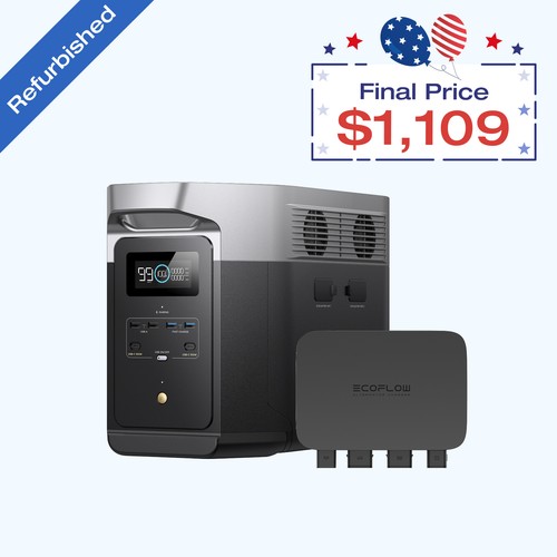 EcoFlow 800W Alternator Charger with Power Station Certified Refurbished