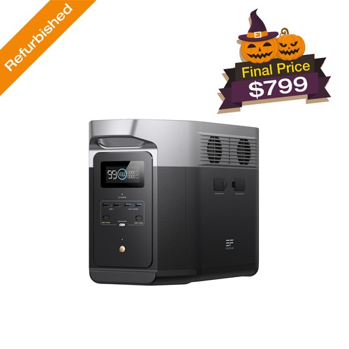 EcoFlow DELTA 2 Max 2048Wh Portable Power Station  LFP, Certified Refurbished