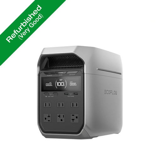 EcoFlow DELTA 3 Plus 1024Wh 1800W Portable Power Station LFP Battery Outdoors