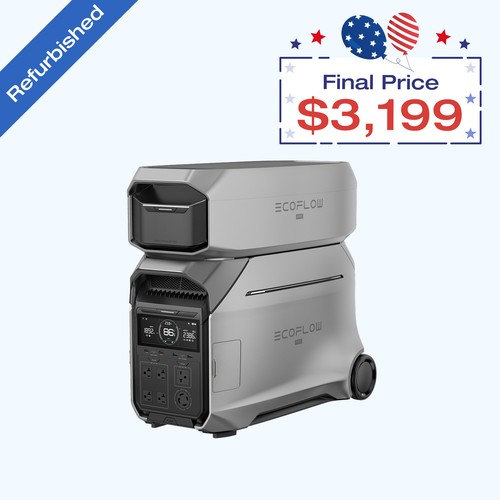EcoFlow DELTA Pro 3 8000Wh Portable Power Station with Extra Battery Refurbished
