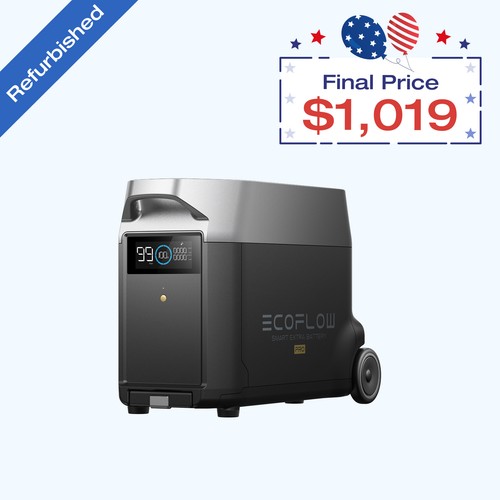 EcoFlow DELTA Pro Generator Extra Battery 3600Wh LFP Certified Refurbished