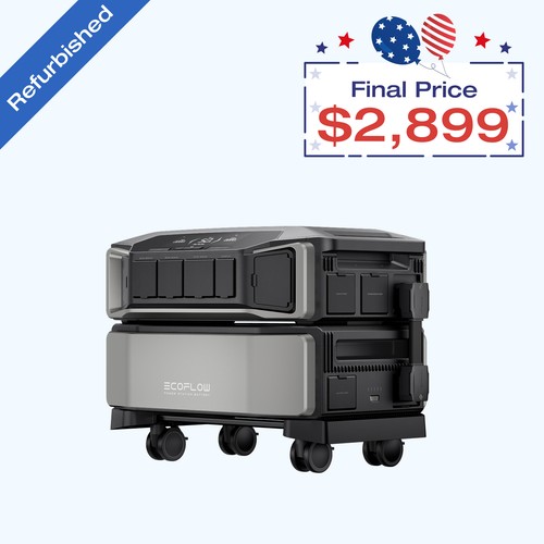 EcoFlow DELTA Pro Ultra 6kWh Power Station LiFePO4 Battery Emergency Backup, RV