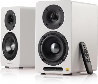 Edifier Airpulse A60 Desktop Hi-Res Bluetooth Bookshelf Speakers, White