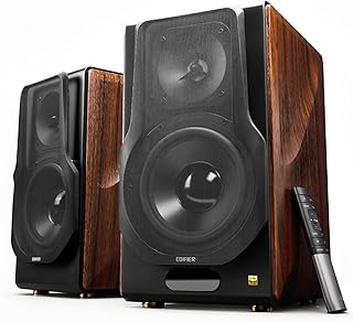 Edifier S3000MKII Hi-Res 2.0 Audiophile Speakers, 256W RMS, Home Audio | Powered Bookshelf Speakers, aptX HD Bluetooth, 5.8GHz Wireless, Planar Magnetic Tweeter for Turntable